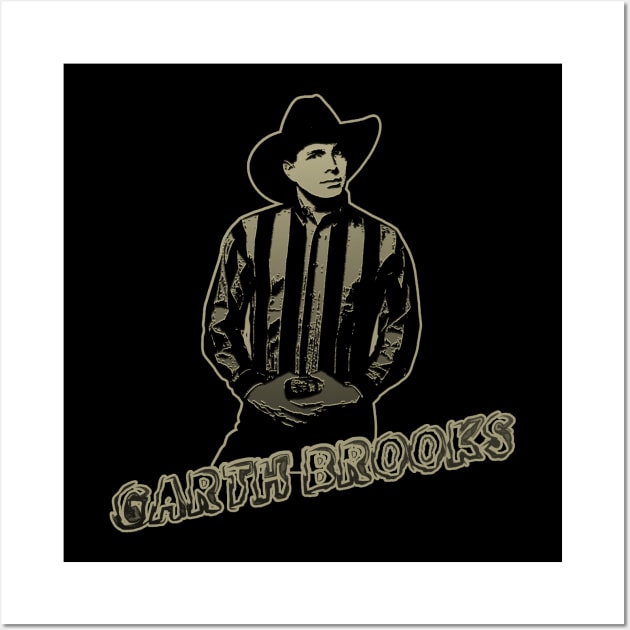 garth // black white design Wall Art by YukieapparelShop